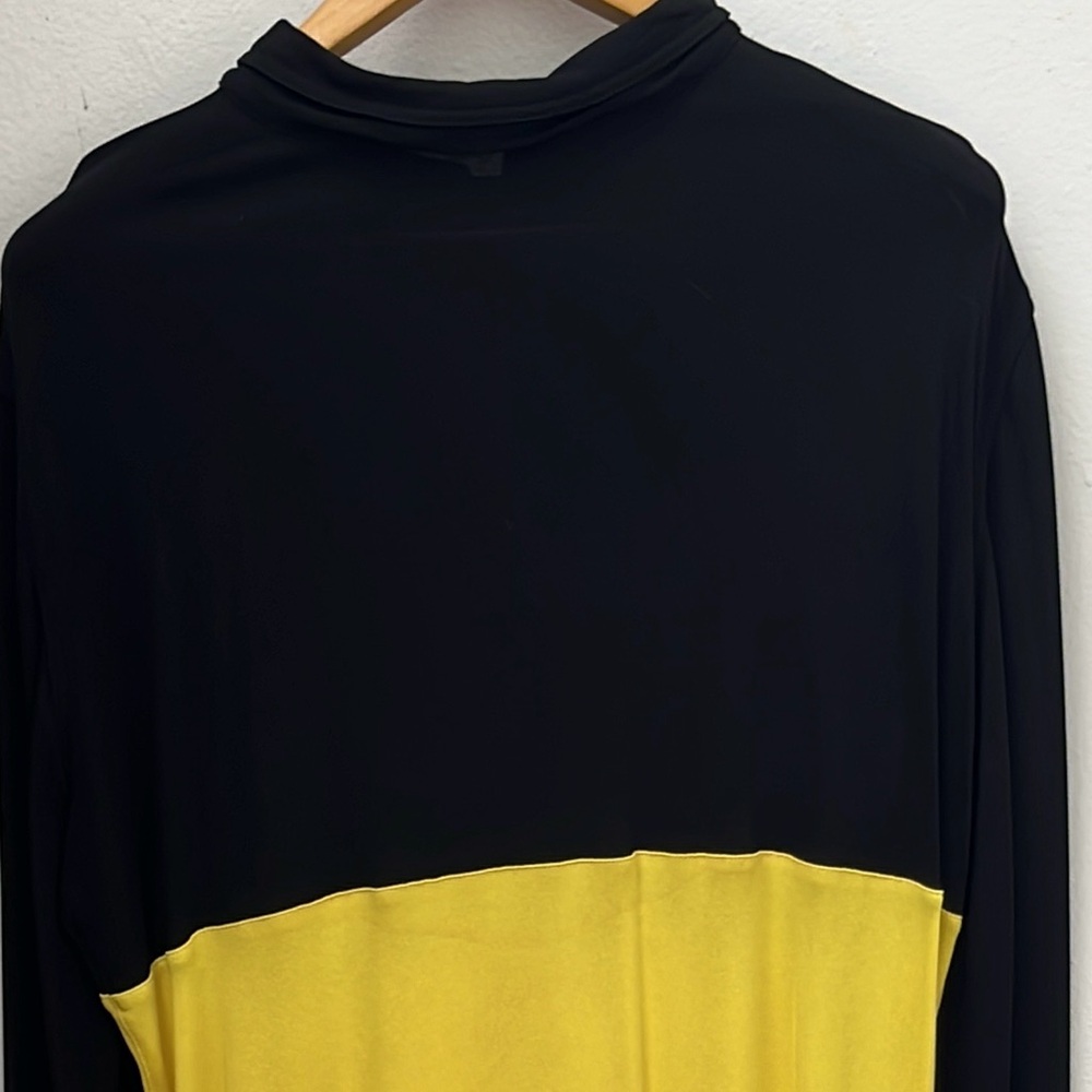 Vintage Versace Black Button-Up Shirt